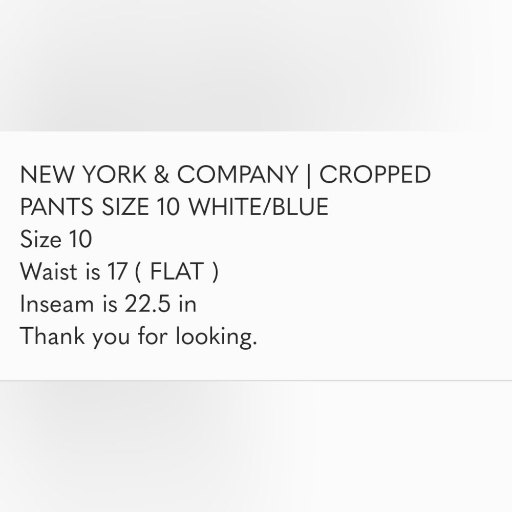 NY&Co Cropped Pants - Picture 8 of 8